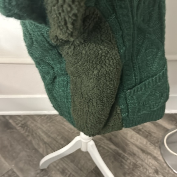 Rebell’s NWOT Cable Knit Thick Sweater Fleece Hoodie Jacket -Unisex - Picture 7 of 17